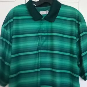 Ben Hogan Dry Material Golf Shirt XXL Green and Black